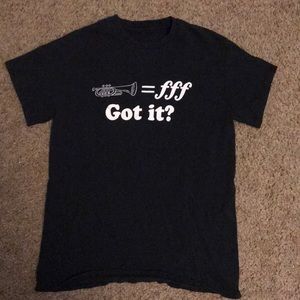 Trumpet T-shirt “fff” black tee